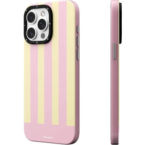 Apple iPhone 15 Pro Max Uyumlu Kılıf Magsafe Şarj Özellikli Youngkit Striped Piano Keys Serisi Kapak Pembe