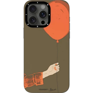Apple iPhone 15 Pro Max Uyumlu Kılıf Magsafe Şarj Özellikli Youngkit Orange Serisi Flying Balloon Turuncu