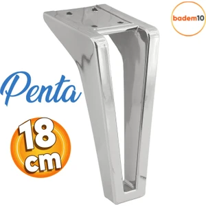 Penta Lüks Mobilya Kanepe Sehpa Tv Ünitesi Konsol Koltuk Ayağı 18 cm Krom Renk  Ayakları