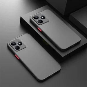 Infinix Hot 30  Kılıf 3D Kamera Korumalı Arkası Mat Kenarları Renkli Smoke Case Dexmon
