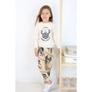 ZRA-0331-0332 Gülen Minnie Mouse Baskılı Alt Üst Takım