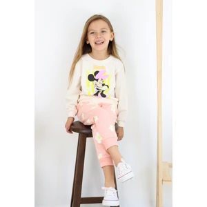 ZRA-0271-0272 Kurdelalı Minnie Mouse Baskılı Alt Üst Takım