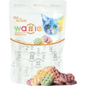 Kediler Için Dondurularak Kurutulmuş Etli Waffle 60 gr (Karışık Lezzet)