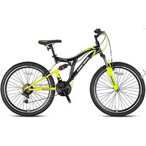 Hunter - 24" Mtb - 21 Vites - V.b. - Siyah- Neon Sarı/beyaz