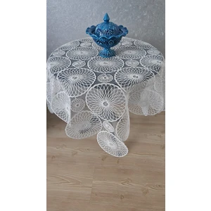 Zesa Home Fiskos Masa Örtüsü Tül Güpürlü