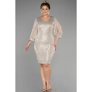 Kısa Pul Payet Büyük Beden Abiye ABK631