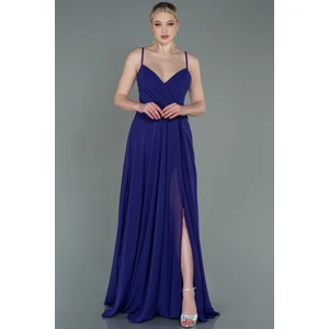 Bacak ve Sırt Dekolteli Şifon Abiye ABU1305