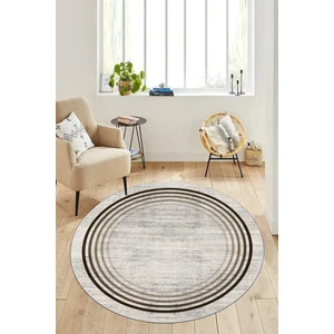 Thalia Home Ince Çerçeveli Kaymaz Tabanlı Yıkanabilir Baskılı Halı Yolluk