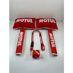 Motul Oto Konfor Seti (Boyun Yastığı, Kemer Pedi, Ayna Ipi, Cam Süsü 6 Parça)