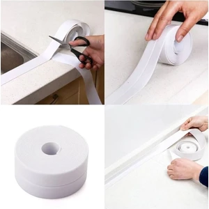 3,2 mt Su Sızdırmaz Geçirmez Bant Lavabo Küvet Tezgah Kenar Bandı Banyo Mutfak Pencere Yalıtım Bandı