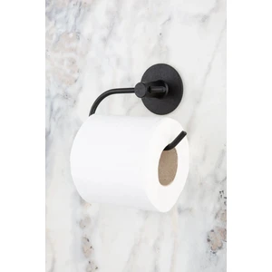 Yuvarlak Yapışkanlı Siyah Açık Tuvalet Kağıtlığı Wc Kağıtlık Tutucu