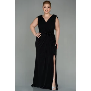 Kolsuz Yırtmaçlı Uzun Büyük Beden Abiye ABU2854