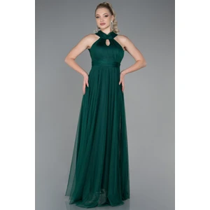 Halter Yaka Uzun Abiye Elbise ABU3252