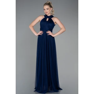 Halter Yaka Uzun Abiye Elbise ABU3252