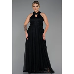 Halter Yaka Uzun Büyük Beden Abiye ABU3253