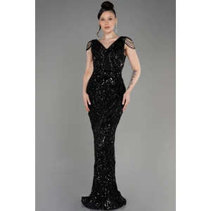 V Yaka Uzun Pullu Balık Abiye ABU3842