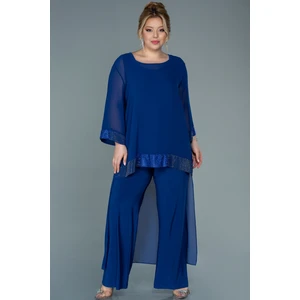 Kapri Kol Şifon Büyük Beden Abiye Tulum ABT083