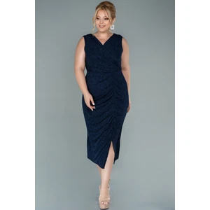 Kolsuz Simli Midi Büyük Beden Abiye ABK1492