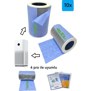 FAF Filtre Xiaomi Mi Air Purifier 4 Pro Için Toz Tutucu Filtre 10 Adet