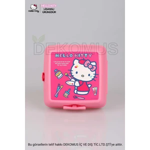 Hello Kitty Yeni Sezon Lisanslı Hello Kıtty 2 Katlı Beslenme Kutusu / Lunch Box