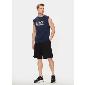 Ea7 Bisiklet Yaka Mavi Erkek T-Shirt 3DPT80PJ02Z