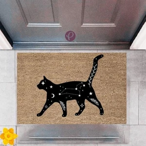 BD Digital Kapı Önü Paspası Dekoratif Dijital Baskı Kedi P-2496