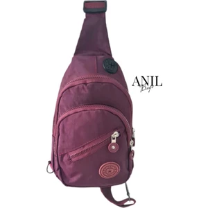 Anıl Bags Unisex Krinkıl Su Geçirmez Çanta, Çapraz Askılı Omuz ve Göğüs Çantası, Bodybag