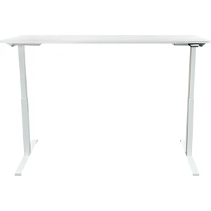 Creo Mobili Ofis Tipi Elektrikli Çalışma Masası, Yükseklik Ayarlı - 68-135cm Yükseklik, 160x75cm - Beyaz - Orion