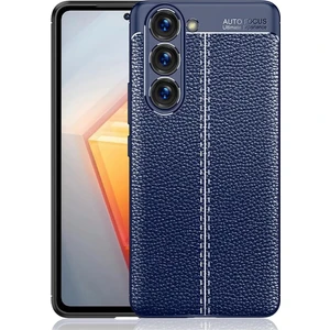 Samsung Galaxy A54 Kılıf Kamera Korumalı Deri Görünümlü Yumuşak Mat Silikon Soft Premium Kapak