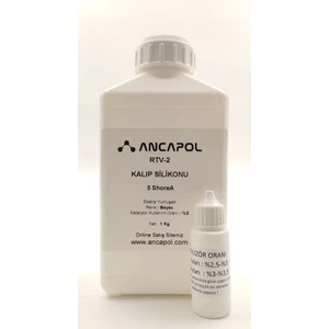 Ancapol Rtv-2 Kalıp Silikonu 5 Shore Beyaz 1 kg