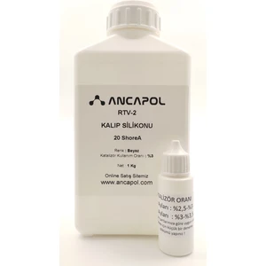 Ancapol Rtv-2 Kalıp Silikonu 20 Shorea Beyaz 1 kg