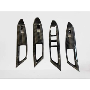 Focus Içın Uyumlu 2019+ Kapı Kolçak Kaplama Karbon(Abs)