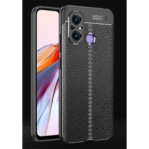 Xiaomi Redmi 12C Kılıf Kamera Korumalı Deri Görünümlü Yumuşak Mat Silikon Soft Premium Kapak