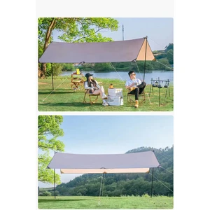 Glamping 500*300CM Tarp Güneş ve Rüzgar Koruma Tentesi