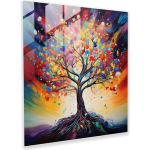 Painted Anarchy Enerji Veren Hayat Ağacı Duvar Tablosu - Hayat Ağacı, Kanvas Tablo, Duvar Sanatı, Kanvas Tablo, 30X30