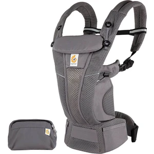 Omni Breeze SoftFlex Mesh , 0-4 Yaş , 4 Taşıma Pozisyonlu Ergonomik Kanguru , Yeni Doğan ve Küçük Çocuklar için (Graphite Grey)