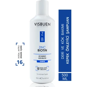 Çinko Biotin 16 Doğal Aktifli Kepek Önleyici Bakım Şampuanı