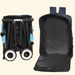Pera Baby Cybex Libelle Bebek Arabasıyla Uyumlu Seyahat Çantası, Sırt Çantası Formunda Taşıma Çantası, Kabin Boy Bebek Arabası Taşıma Çantası (blue plus fabric)