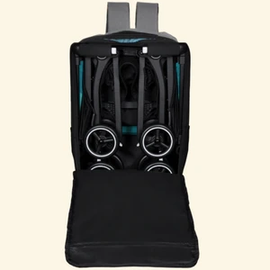 Cybex GB Pockit Plus Bebek Arabasıyla Uyumlu Taşıma Çantası, Kabin Boy Puset Seyahat Çantası (grey plus fabric)