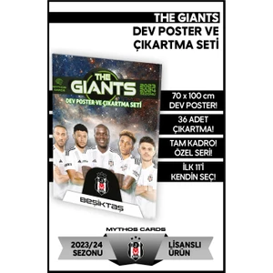 Mythos Cards Beşiktaş - The Gıants Dev Poster ve Çıkartma Seti