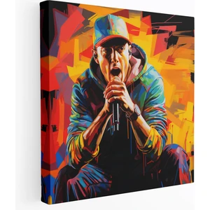 Painted Anarchy Eminem Graffiti Kanvas Tablo - Eminem, Duvar Sanatı, Kanvas Tablo, Ev Dekorasyonu, 30X30