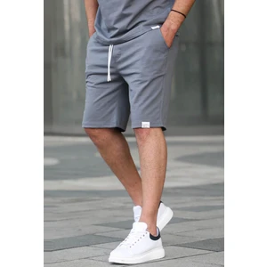 İnter Moda Club Erkek Regular Fit Çift Cepli Basic Şort 6501 Füme