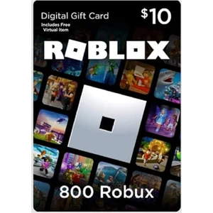 Hediye Kartı 800 Robux 10 Usd Global Kod