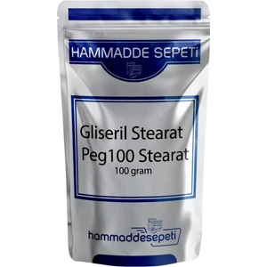 Hammadde Sepeti Gliseril Stearat PEG100 Stearat Glyceryl Stearate Peg 100 Stearate 100 Gram