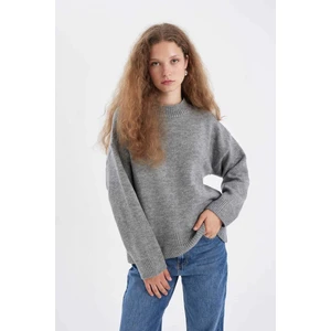 Oversize Geniş Kalıp Yarım Balıkçı Yaka Uzun Triko Kazak R6044AZ24WN
