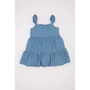 Kız Bebek Askılı Jean Elbise D3490A524SM