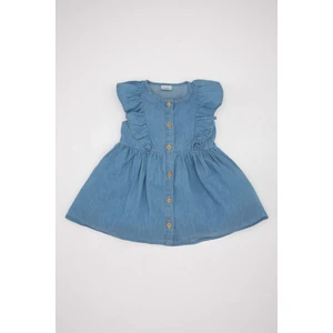 Kız Bebek Kolsuz Jean Elbise D4614A524SM