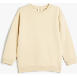 Basic Sweatshirt Uzun Kollu Bisiklet Yaka