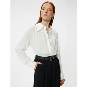 Viskon Gömlek Uzun Kollu Sivri Yaka Regular Fit