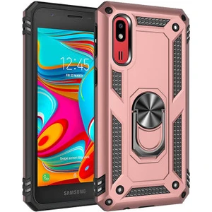 Samsung Galaxy A2 Core Çift Katmanlı ve Yüzüklü Tam Koruma Vega Premium Kılıf
